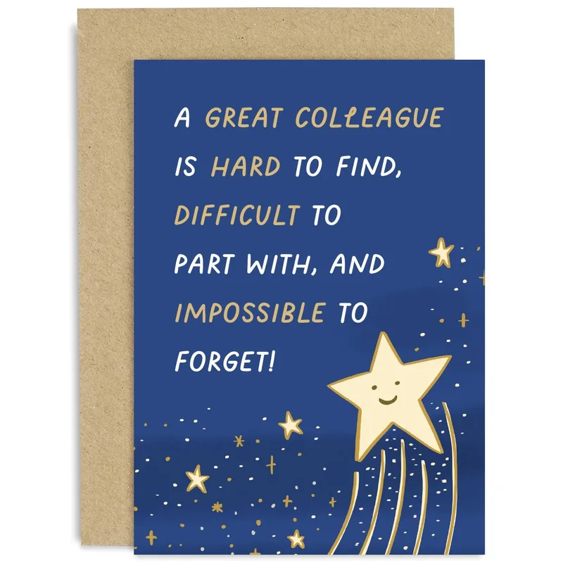 A Great Colleague Card for Coworker Retirement and Farewell