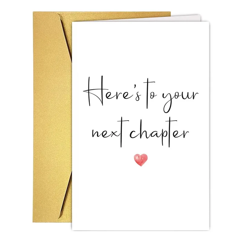 Here's to Your Next Chapter Farewell Card for Coworker