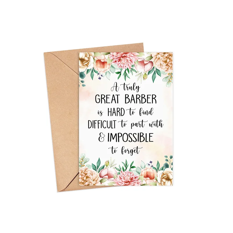 Great Barber Card – Greeting Card in natural