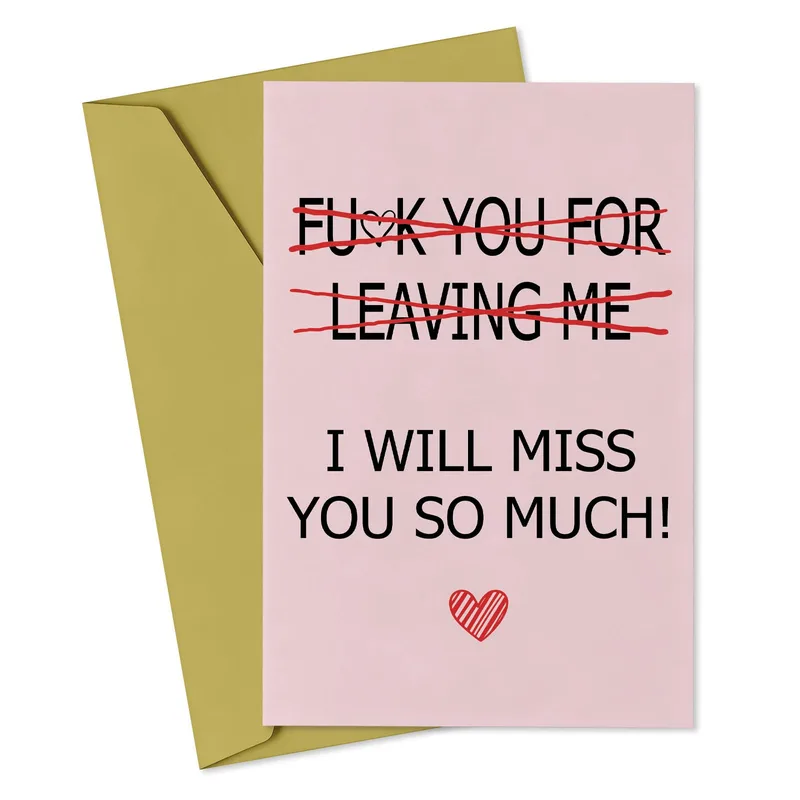 I Will Miss Card for Coworker Leaving the Office