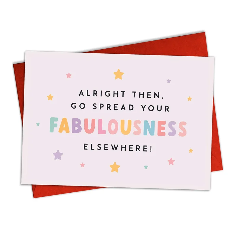 Alright Then Go Card for a Coworker Leaving the Office