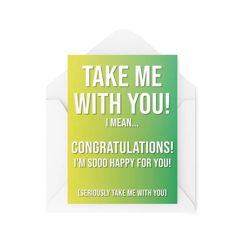Card White Envelope Congratulations Card