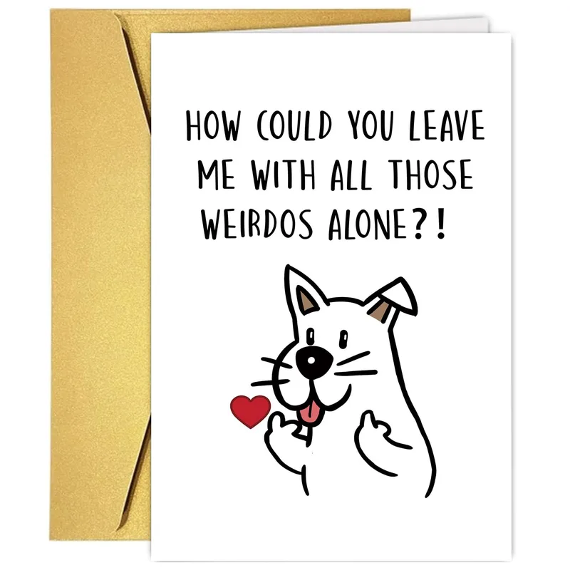 Sign Line Art Farewell Card for the Coworker Who Needs to Leave