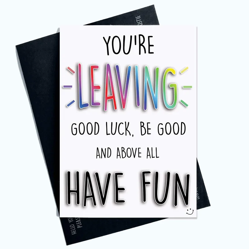 Word Stack White Farewell Card for a Coworker Starting a New Job