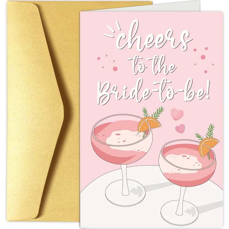Engagement Party Card: Cheers to the Bride-to-Be