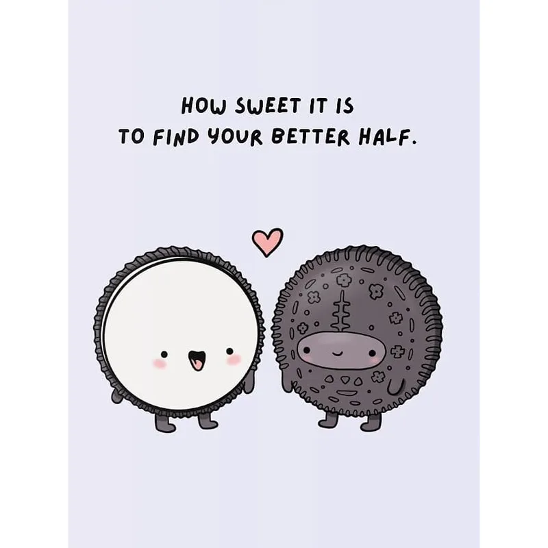 Sandwich Cookie Love Card: Sweet Engagement Wishes