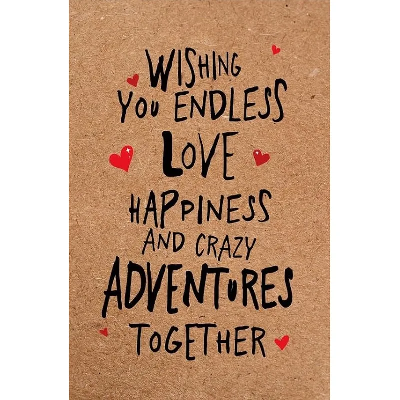 Love and Happiness Card for Newlyweds and Friends