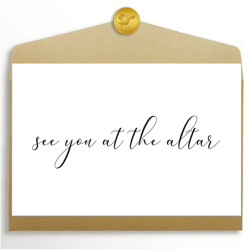 See You at the Altar Card for the Bride or Groom