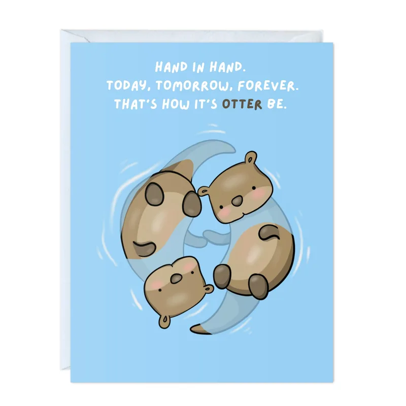 Otter Love Card for Your Favorite Person