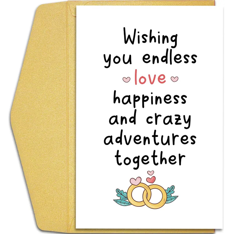 Engagement Love Card: Endless Love and Crazy Adventures