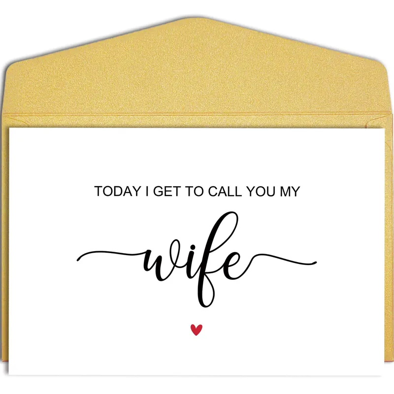 Wedding Day Wife Card for Your Bride on the Big Day