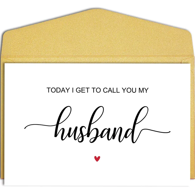 Wedding Day Husband Card: Today I Get to Call You My Husband