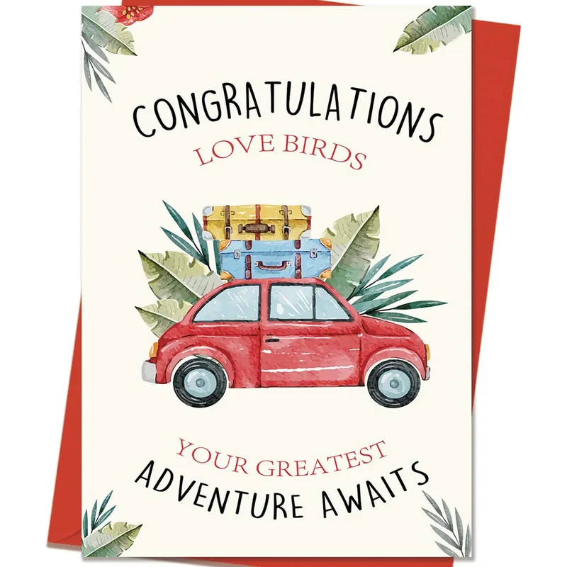 Newlywed Adventure Card for Your Love Birds Celebration