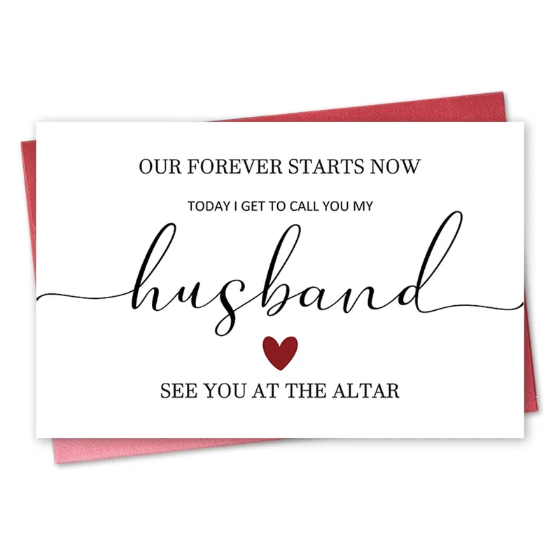 Our Forever Starts Now Card for Your Groom-to-Be