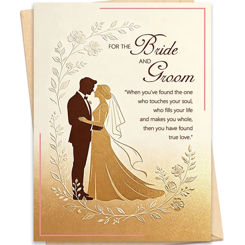 True Love Wedding Card for the Bride and Groom