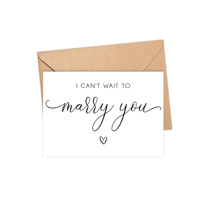 Marry You Card for the Person Who Said Yes