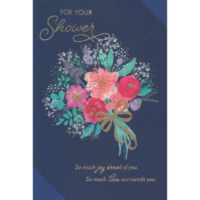 Floral Bouquet Shower Card for Your Big Day