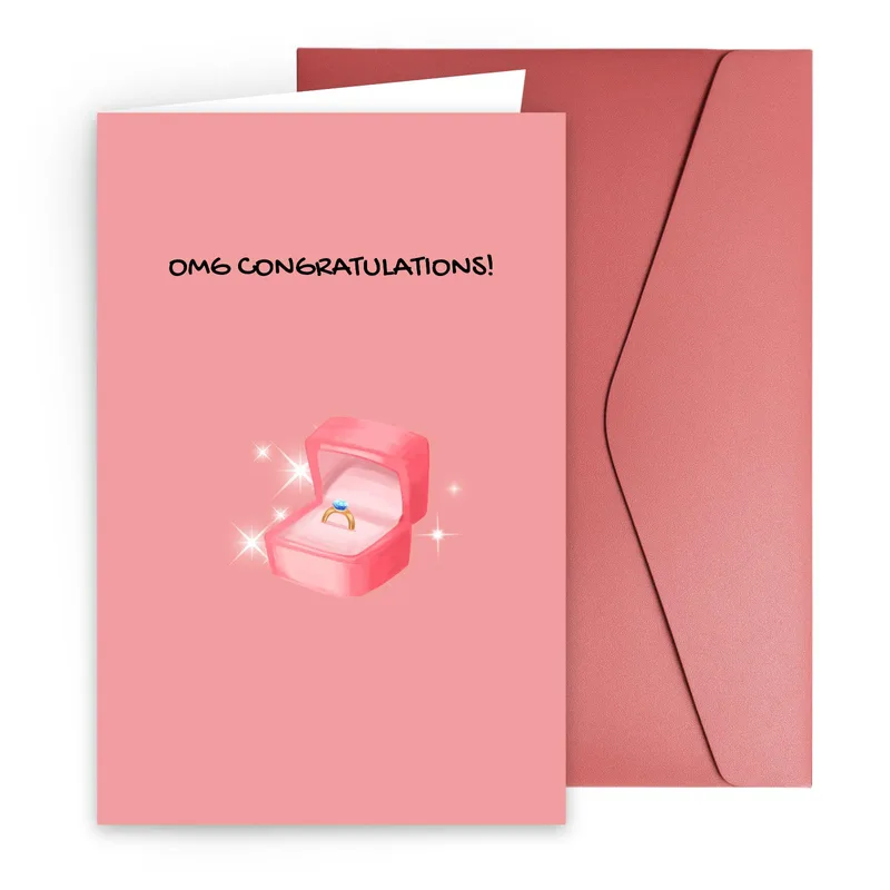 Box Wedding Card for Your Engaged Friends