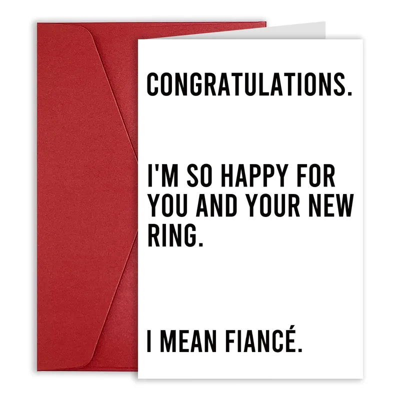 Engaged Joke Card: A Congratulations With a Twist
