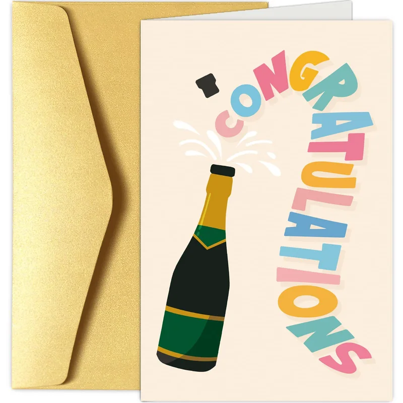 Popping Champagne Card for Big Life Wins