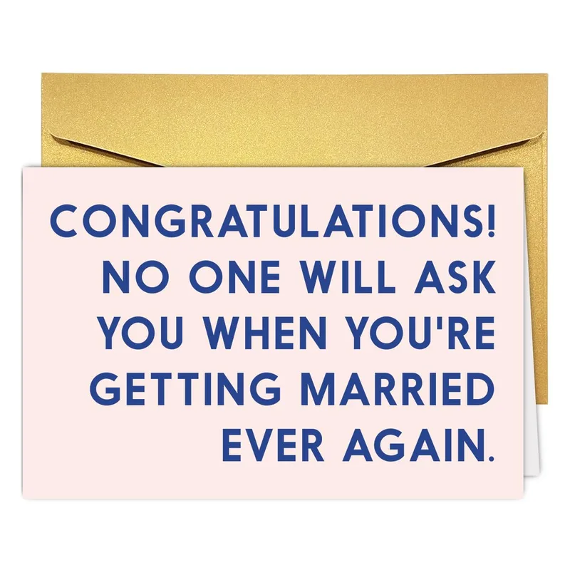 Second Marriage Card: A Funny Wedding Card for Repeat Couples
