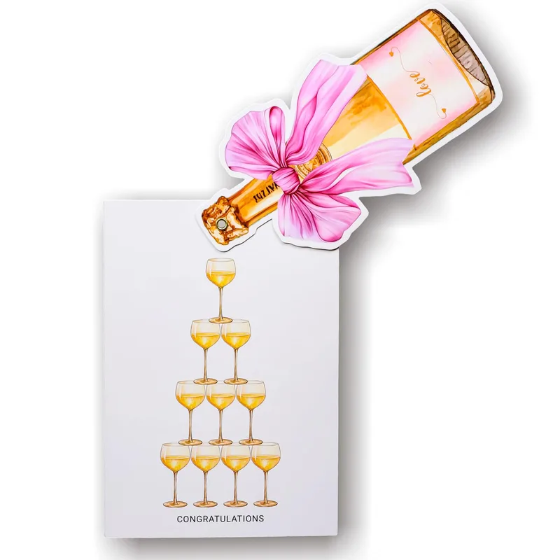 Champagne Toast Congratulations Card for Big Wins