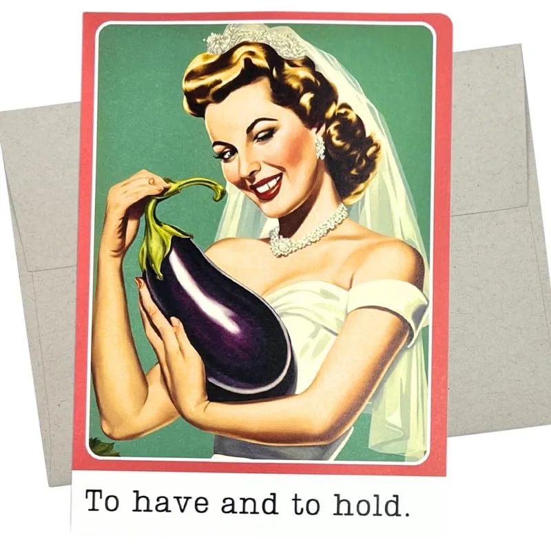Vintage Bride Card: To Have and to Hold, With a Twist