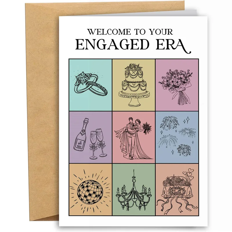 Engaged Era Card: a playful welcome to the big news