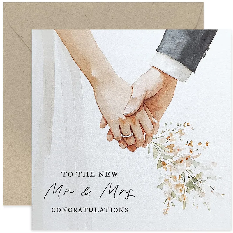 Newlyweds Wedding Card for the New Mr and Mrs