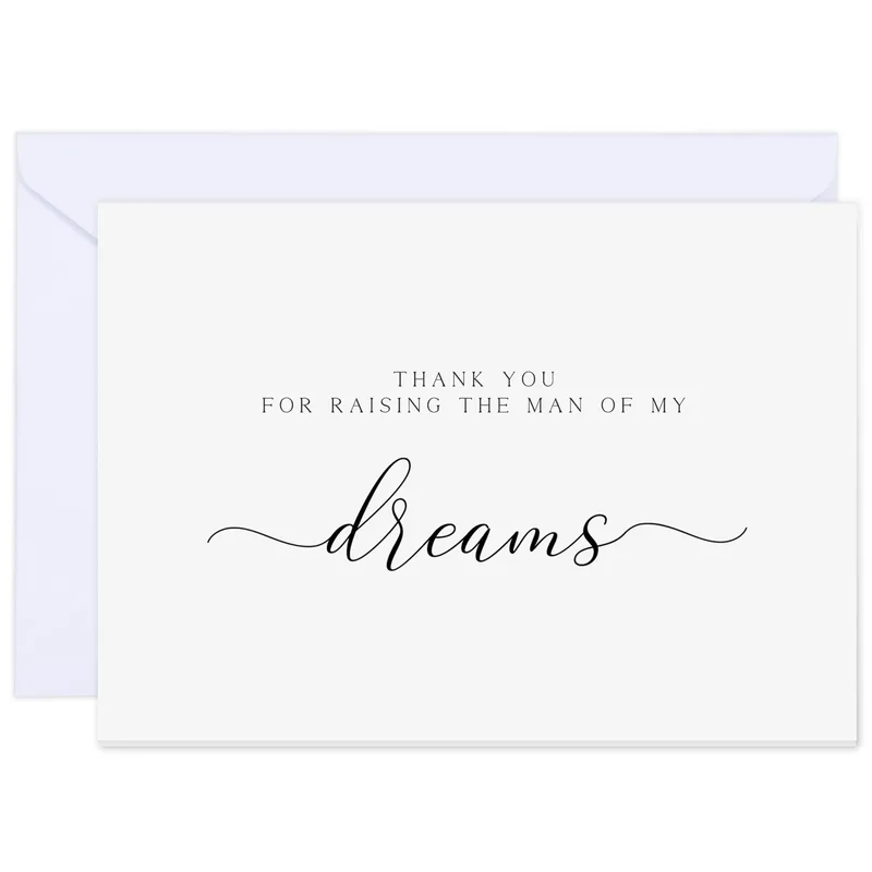 Thank You Mother in Law Card for Raising the Man of My Dreams