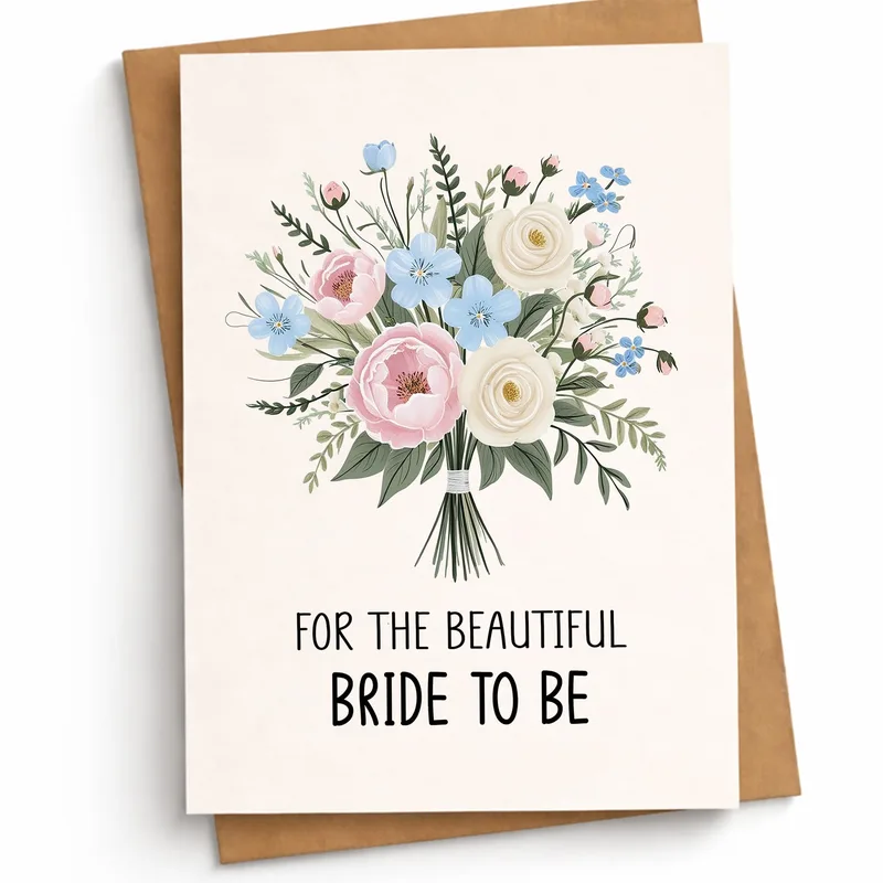 Floral Bridal Shower Card for the Beautiful Bride to Be