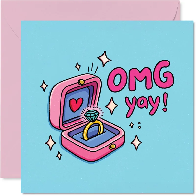 OMG Yay Card: A Playful Engagement Greeting