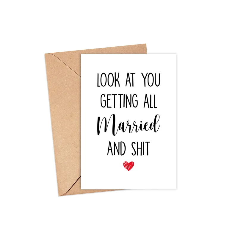 Look at You Getting Card for Newlyweds and Friends