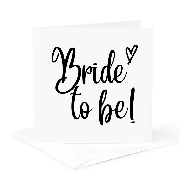 Bride Bridal Shower Card: A Bride to Be Card for Your Big Day