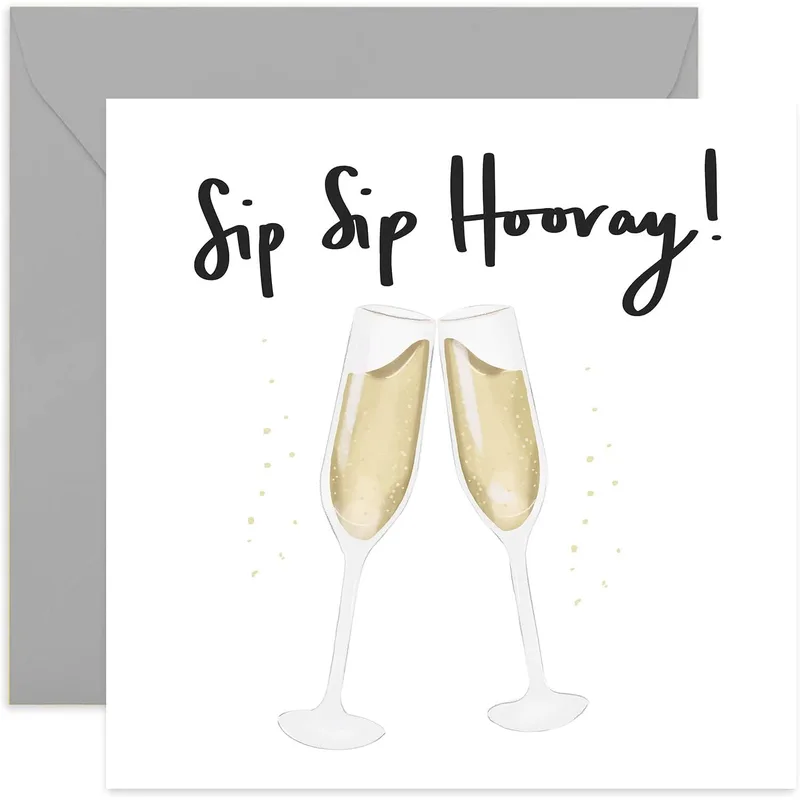 Celebration Champagne Card for Toasting Couples