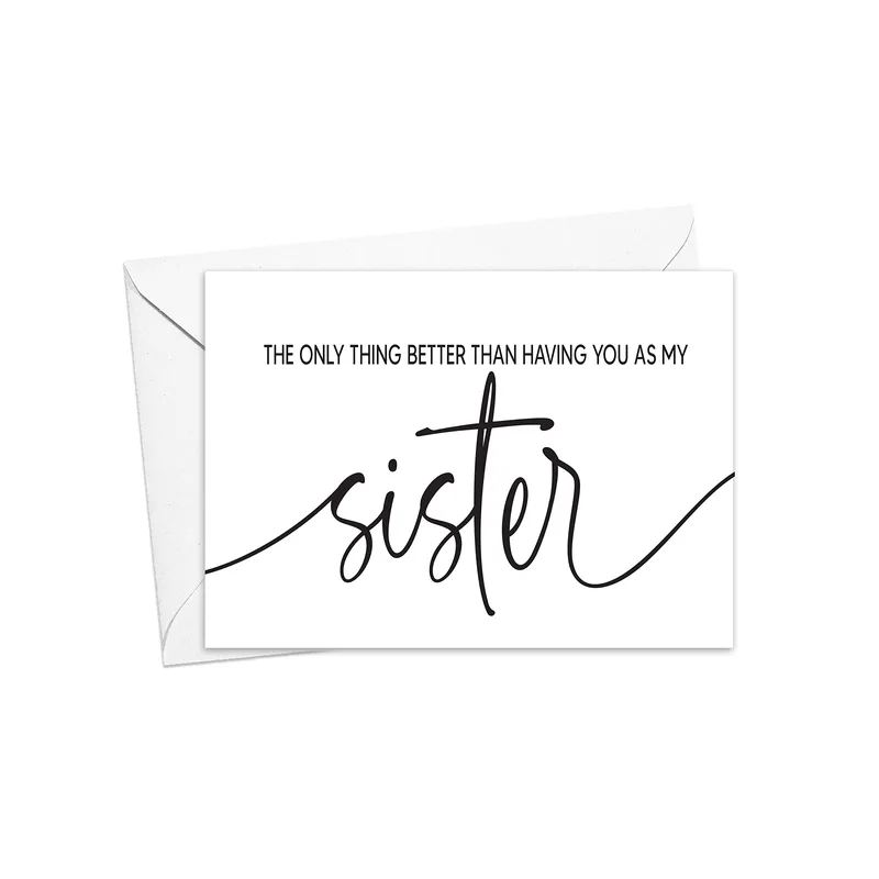 Better Than Having Card – Greeting Card in natural