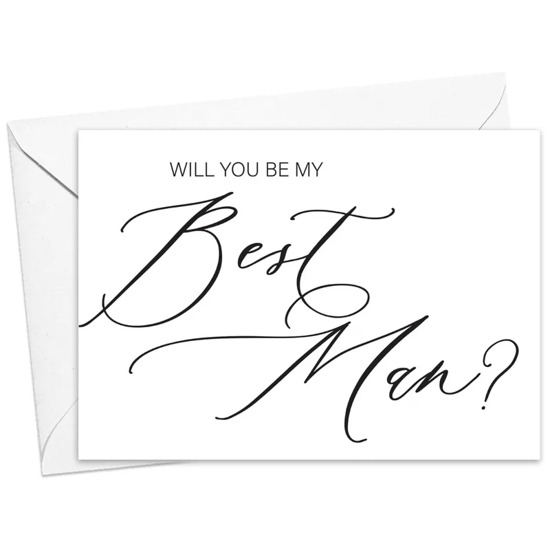 Will You Be My Best Man Card for Wedding Proposal