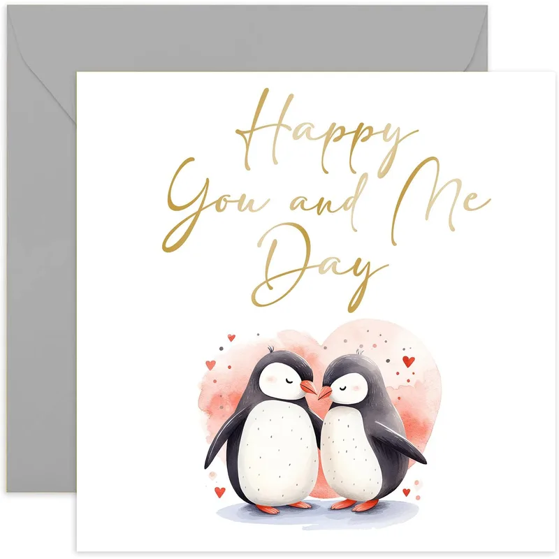 Couple Gold Script Love Card – Greeting Card in natural
