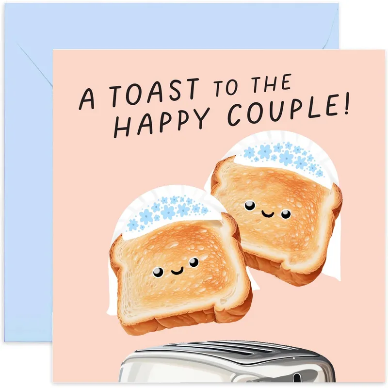 Toast Couple Tiaras Wedding Card for Bride and Bride