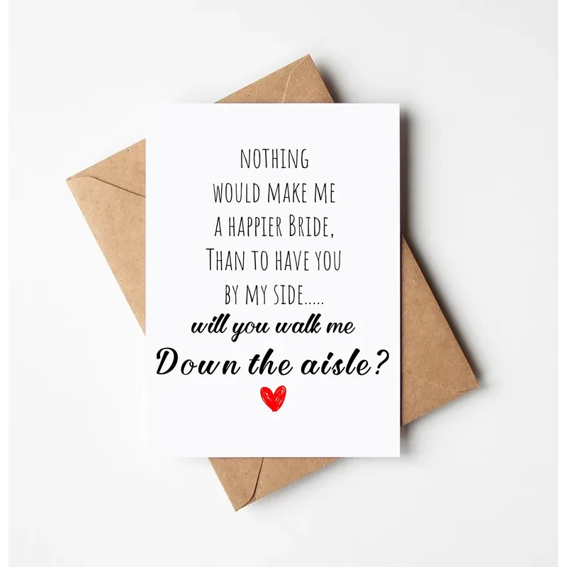 Will You Walk Card for a Father Walking His Daughter