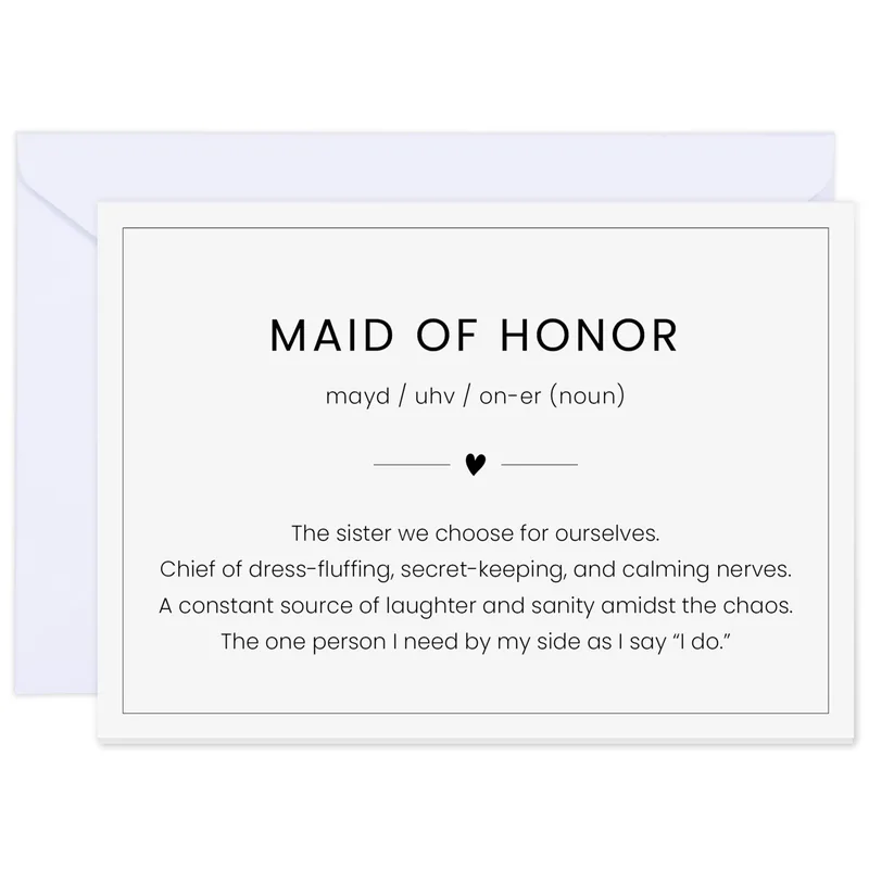 Envelope Definition Card Wedding Card – Greeting Card in natural