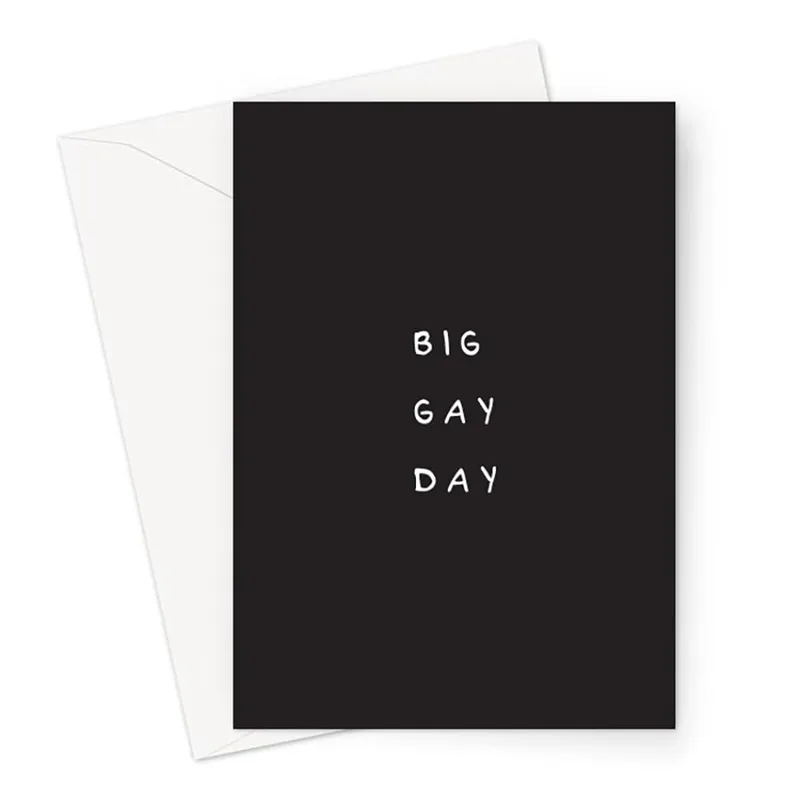 Black Minimal Wedding Card Celebrating Love with Bold Text