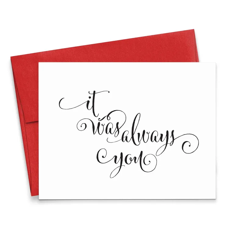 It Was Always Card – It Was Always You wedding card