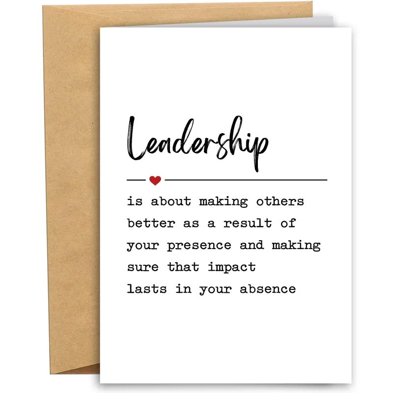 Leadership Thank You Card for the Boss Who Lifts Others Up