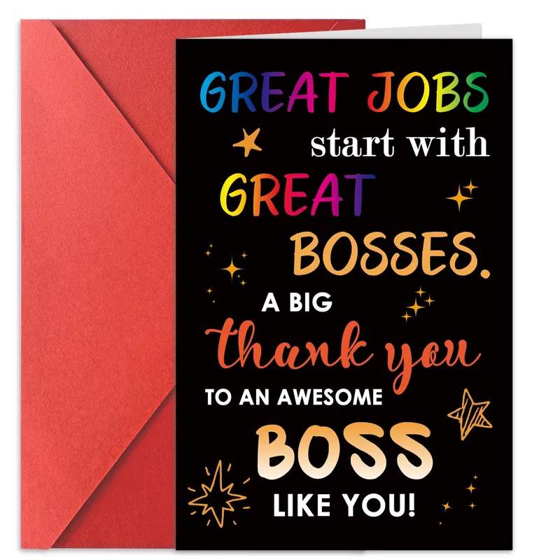 Great Boss Appreciation Card for Your Awesome Leader
