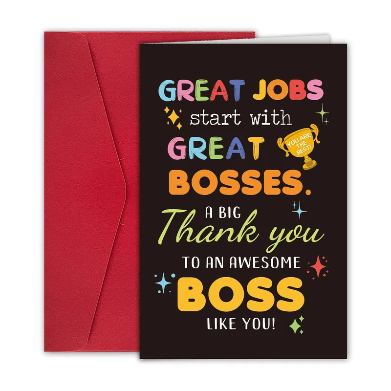 Great Jobs start with Great Card for Your Boss