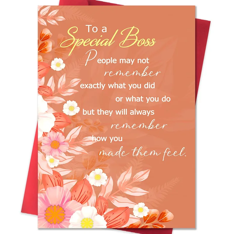 Special Boss Card: A Gentle Thank You for Your Boss