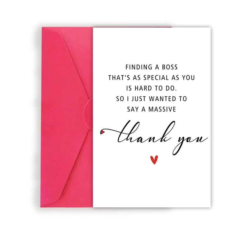Finding a Boss That's Card: Simple Thank You for Your Boss