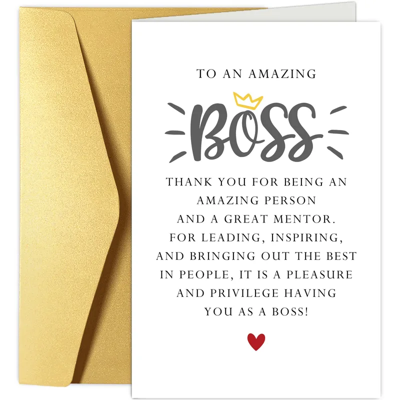 Great Mentor Card for a Boss Who Brings Out the Best