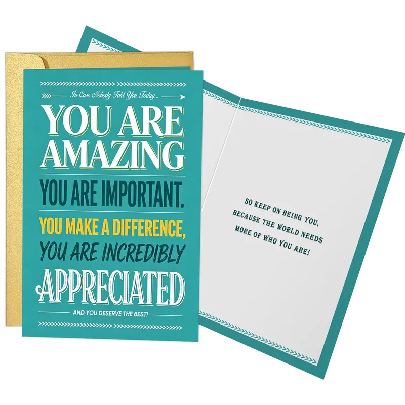 Motivational Typography Card: A Bold Reminder You Matter